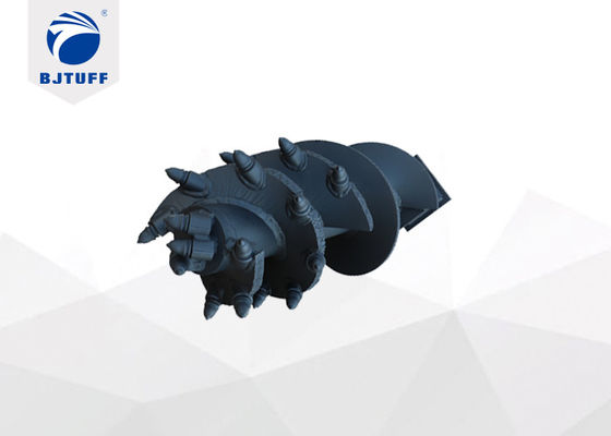 Dia 160cm Conical Rock Drilling Auger With Round Shank Chisel