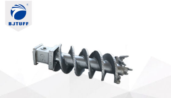 GB Q355B Construction Straight Auger Drill Bit Double Start Single Flight