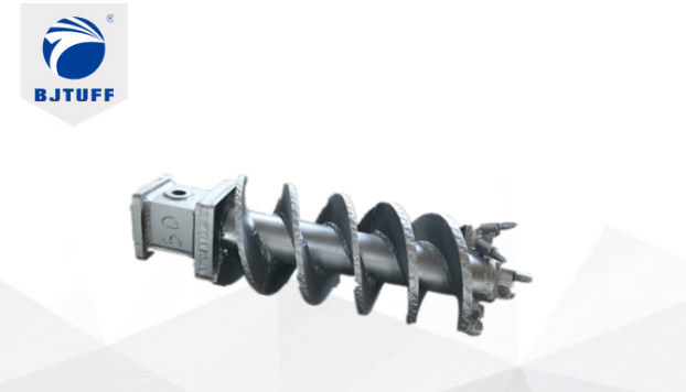 GB Q355B Construction Straight Auger Drill Bit Double Start Single Flight