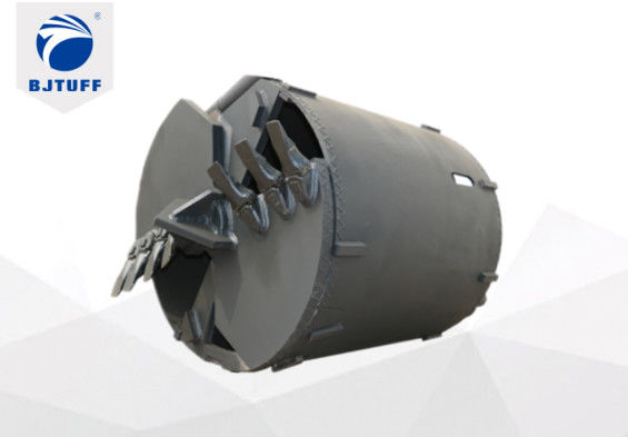Q355b Double Cut Pile Bucket 8 Clay Drilling Tooth For Pile Foundation
