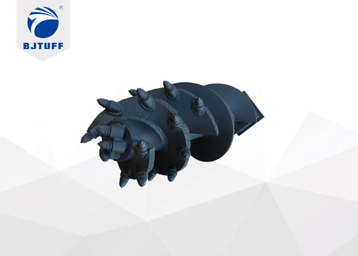 Dia 160cm Conical Rock Drilling Auger With Round Shank Chisel