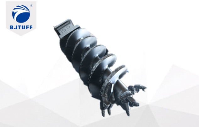 GB Q355B Construction Straight Auger Drill Bit Double Start Single Flight