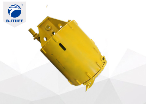 ISO Dia 700mm Rotary Rig Soil Drilling Bucket Four Teeth For Deep Construction
